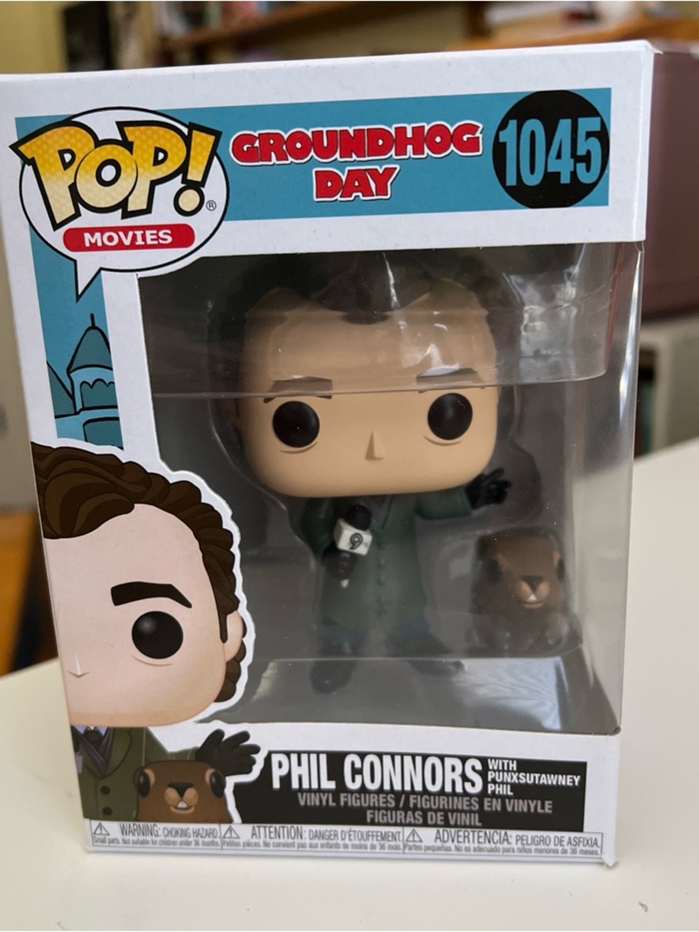 NEW Groundhog Day movie Funko Pop! #1045 - Phil Connors with Punxsutawney Phil
